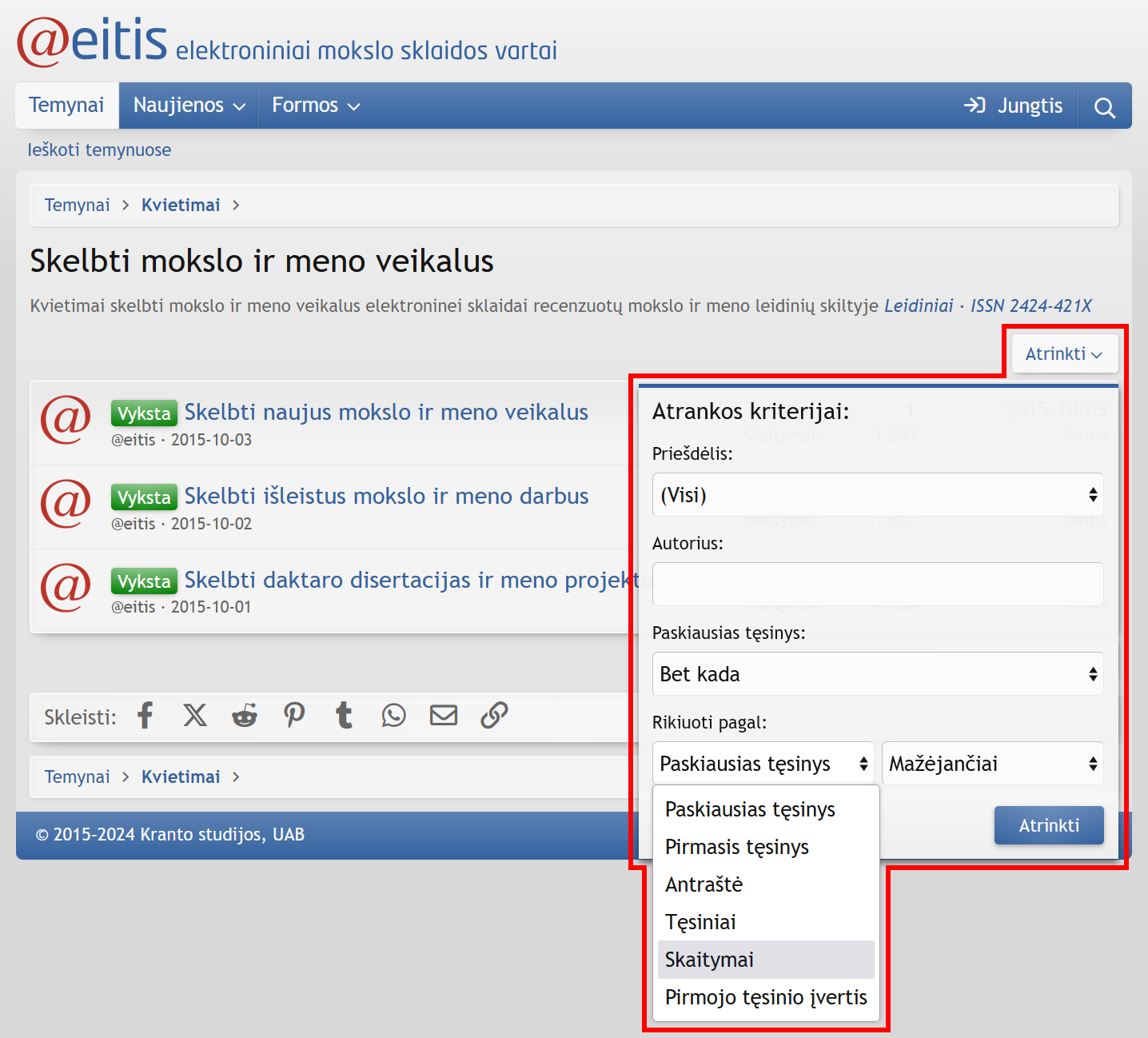 Kaip sužinoti, kiek kartų leidinys skaitytas?