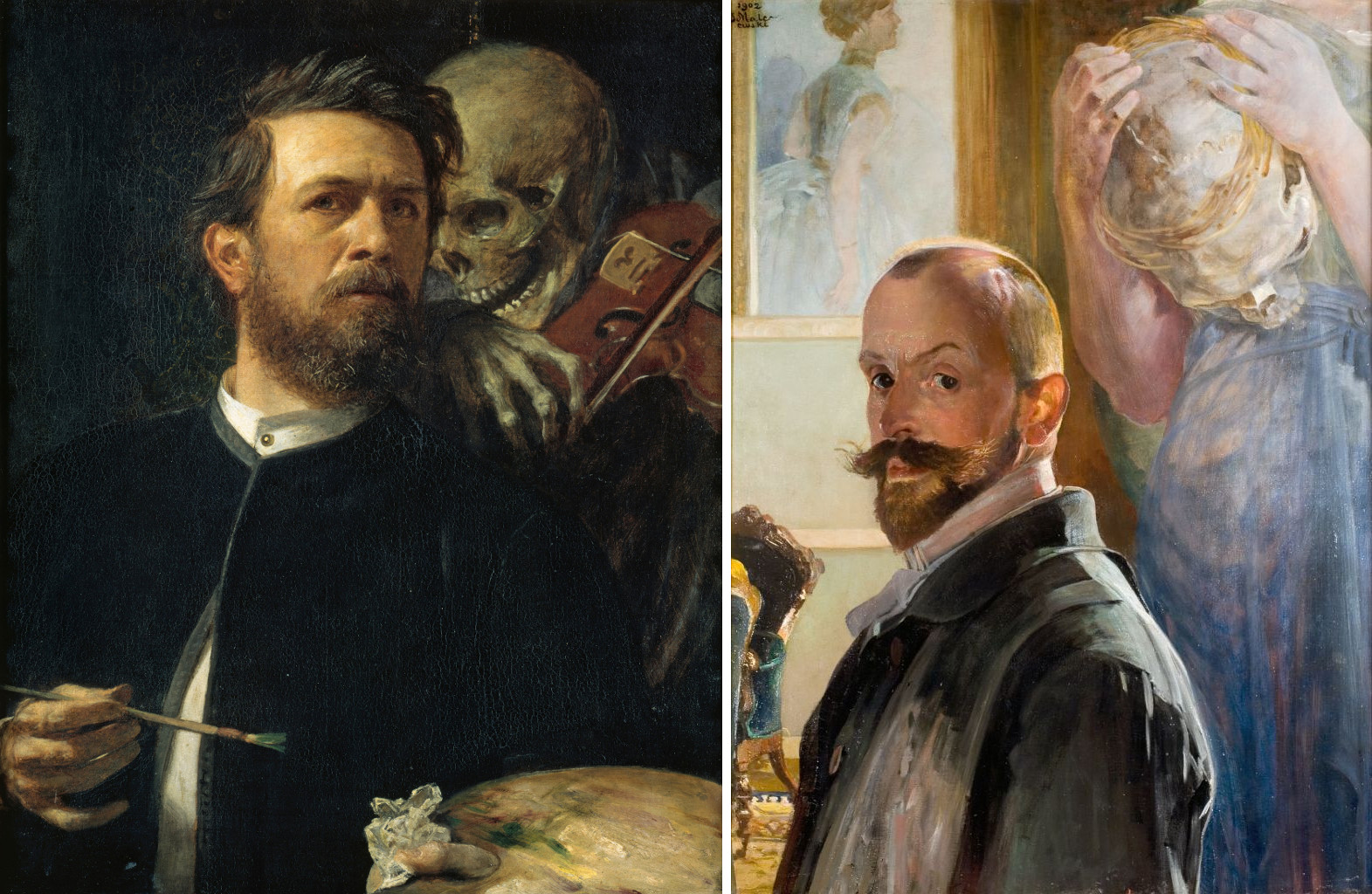 A. Böcklino „Autoportretas su griežiančia mirtimi“ (1872)