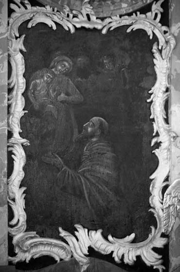 2 il. Šv. Simono Stoko vizija. XVIII a. Vilniaus Visų Šventųjų bažnyčia. Foto: V. Balkūnas, 2012