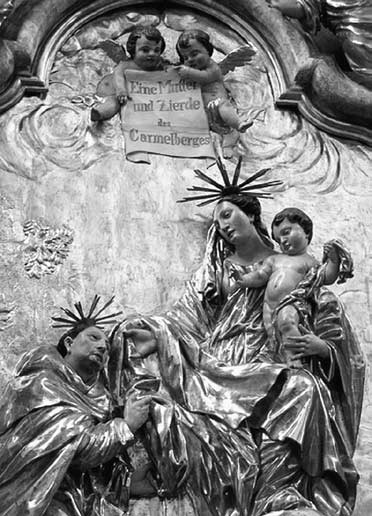 10 il. Šv. Simono Stoko vizija. XVII a. Strzegomo šv. Apaštalų Petro ir Pauliaus bažnyčia
