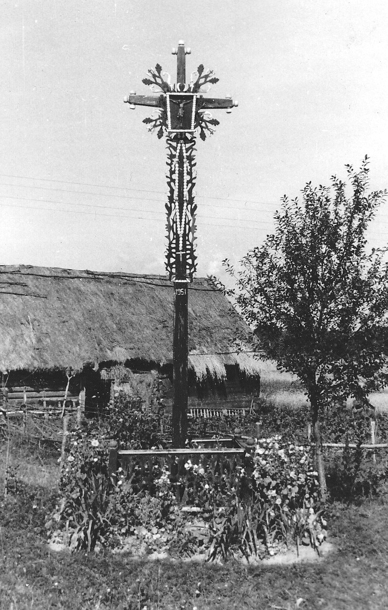 5 pav. Kryžius, 1951. Taučionių k., Alytaus r. V. Miliaus nuotr., 1956. LII BR, f. 73, ng. 5270