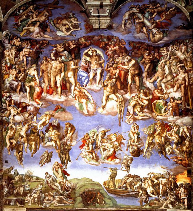 22. Michelangelo Buonarroti „Paskutinysis Teismas“ (1532–1541)