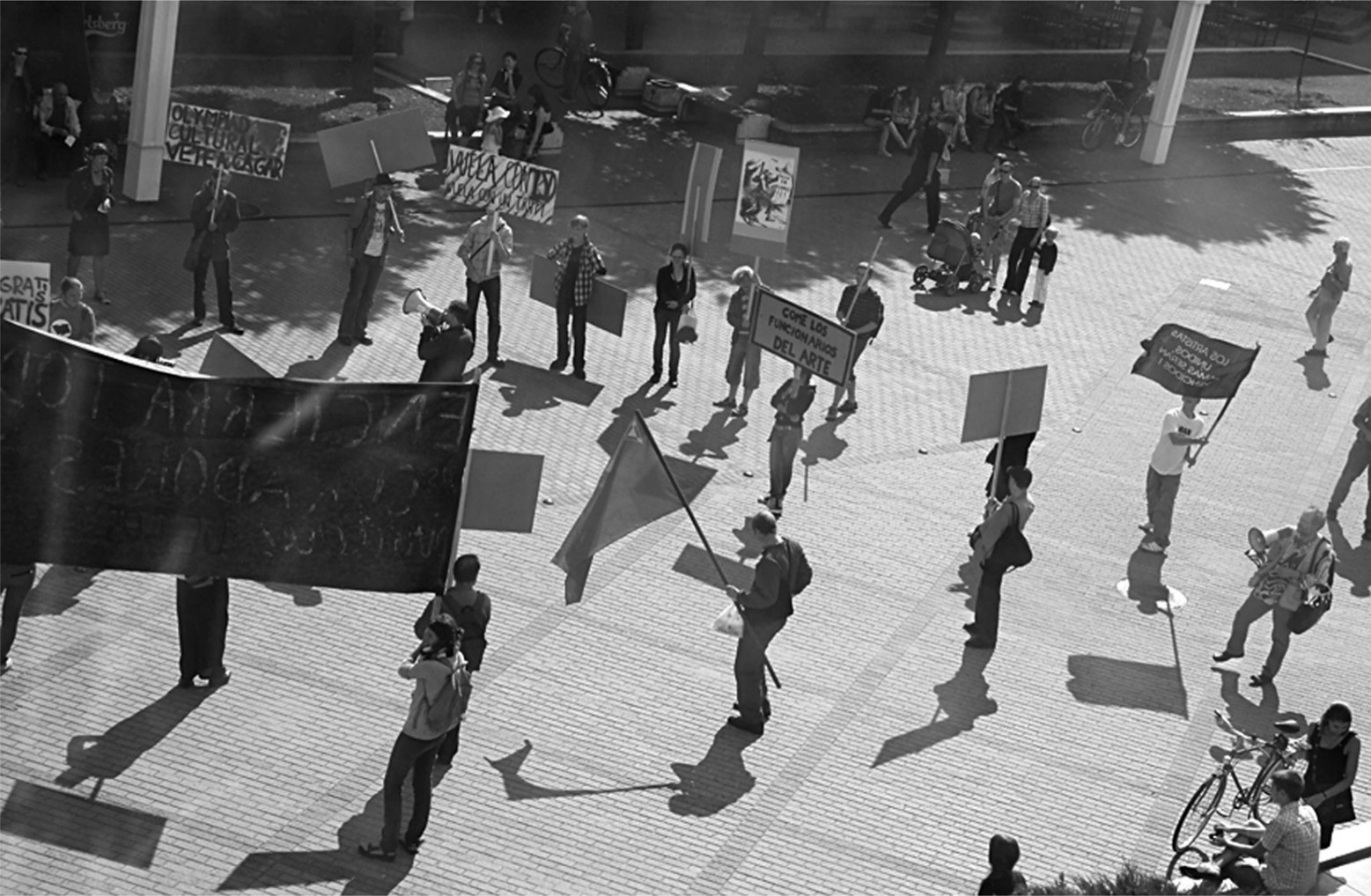 Demonstracija Pasaulinio psichodarbininkų ir duomenkasių kongreso metu, 2009. Alytaus DAMTP nuotr.