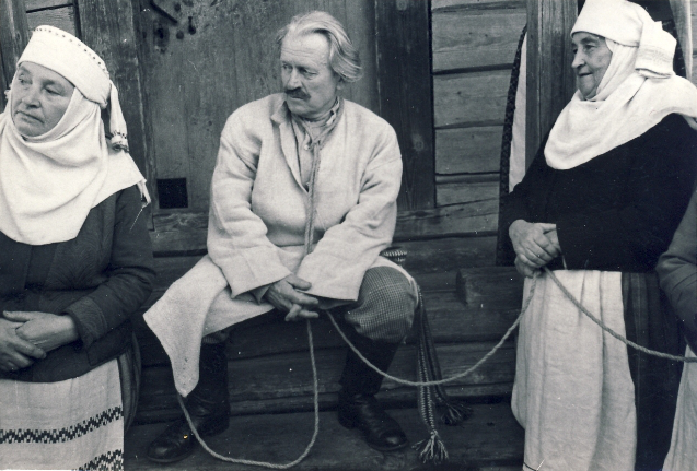 Piršlio korimo scena iš vaidinimo „Senovinės kupiškėnų vestuvės“
