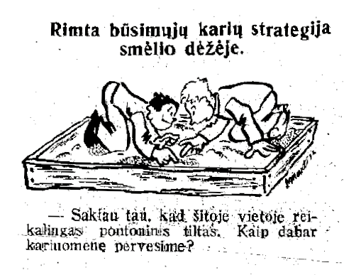 „Rimta būsimų karių strategija smėlio dėžėje“
