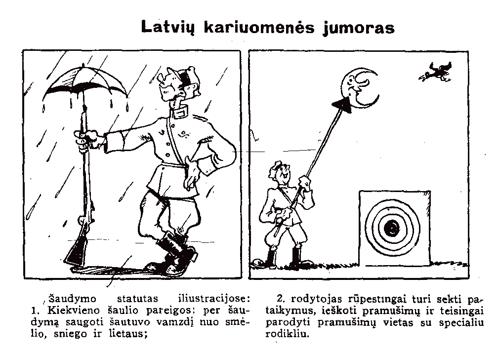 „Latvių kariuomenės jumoras“
