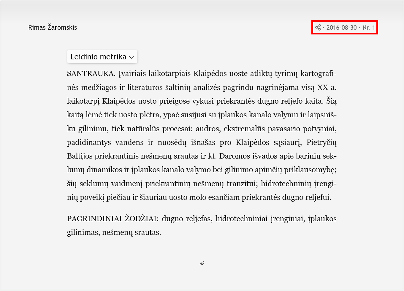 Tęsinių numeriai ir pastovieji saitai