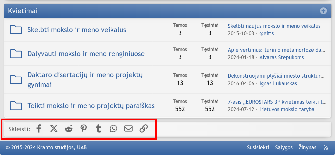 Tinklavietės sklaida